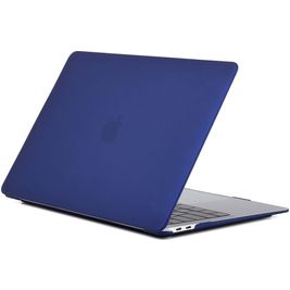 Mobigear Matte MacBook Air 13 Pouces (2010-2019) Coque - Bleu Marin - Model A1369 / A1466