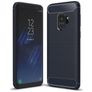 Mobigear Brushed Slim Samsung Galaxy S9 TPU souple Coque arrière - Bleu