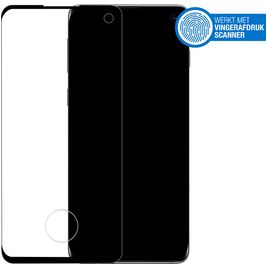 Mobilize Premium Samsung Galaxy S10 Verre trempé Protection d'écran - Compatible Coque - Noir