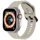 Mobigear Ripple Bracelet Silicone Apple Watch Fermeture boucle ardillon - 49/46/45/44 mm - Lumière stellaire