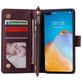 Mobigear Zipper Housse Huawei P40 Etui Porte-Monnaie - Rouge