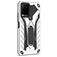 Mobigear Armor Stand Coque Vivo Y21s Coque arrière Rigide Anti-Chocs avec Support Amovible - Argent