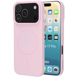Mobiparts Slim Line Coque iPhone 17 Pro MagSafe Coque arrière Rigide - Blush Pink
