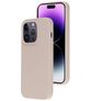 Mobiparts Coque iPhone 14 Pro Coque arrière en Silicone - Soft Salmon