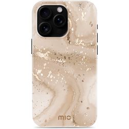 MIO Coque iPhone 16 Pro Max MagSafe Coque arrière Rigide - Gold Marble