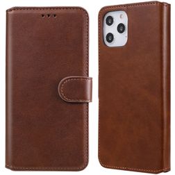 Mobigear Wallet iPhone 12 Pro Max Étui Portefeuille - Marron