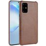 Mobigear Croco Samsung Galaxy S20 Plus Plastique rigide Coque arrière - Marron