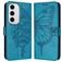 Mobigear Butterfly Housse Samsung Galaxy S24 FE Etui Porte-Monnaie - Bleu