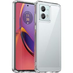 Mobigear Crystal Transparent Motorola Moto G84 Plastique rigide Coque arrière - Transparent