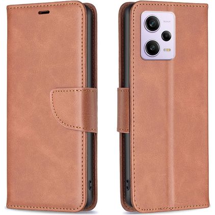 Mobigear Excellent Housse Xiaomi Redmi Note 12 Pro Plus Etui Porte-Monnaie - Marron