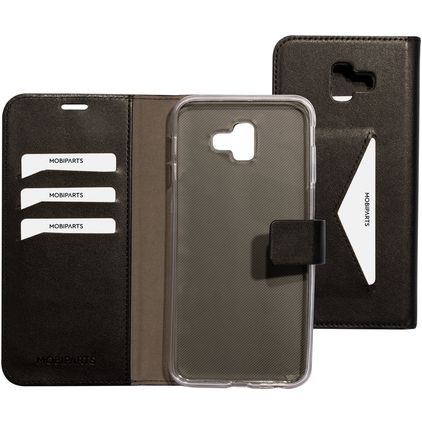 Mobiparts Classic Wallet Samsung Galaxy J6 Plus Étui Portefeuille - Noir