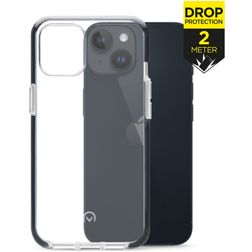 Mobilize Shatterproof Coque iPhone 14 Coque arrière Rigide Anti-Chocs - Transparent / Noir