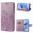 Mobigear Flowers Housse OPPO A17 Etui Porte-Monnaie - Violet