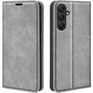 Mobigear Retro Slim Housse Samsung Galaxy A26 Etui Porte-Monnaie - Gris