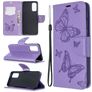 Mobigear Butterfly Housse Samsung Galaxy S20 Etui Porte-Monnaie - Violet