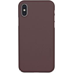 Nudient Thin Precise Coque iPhone XS Coque arrière Rigide - Sangria Red