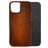 Mobilize Premium Coque iPhone 17 MagSafe Coque arrière en Cuir Véritable - Burned Cognac