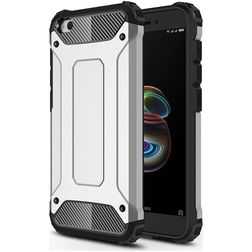 Mobigear Outdoor Coque Xiaomi Redmi Go Coque arrière Rigide Anti-Chocs - Argent