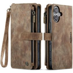 CaseMe C30 Housse iPhone 17 Etui Porte-Monnaie - Marron