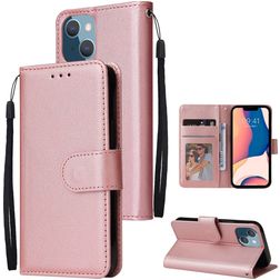 Mobigear Wallet Housse iPhone 14 Plus Etui Porte-Monnaie - Rose doré