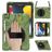Mobigear SureGrip XGuard Coque iPad 7 (2019) Coque arrière en Plastique rigide,Silicone + Porte-crayon + Bandoulière + Support Amovible - Camouflage