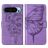 Mobigear Butterfly Housse Google Pixel 9 Etui Porte-Monnaie - Violet