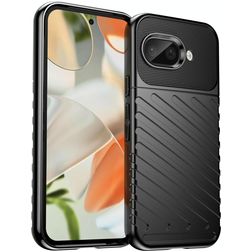 Mobigear Groove Housse Google Pixel 9a Etui en TPU Souple - Noir