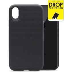 My Style Tough Coque iPhone XR Coque arrière Rigide Anti-Chocs - Noir