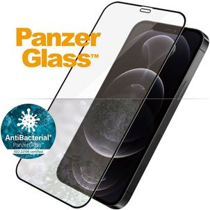 PanzerGlass Edge to Edge iPhone 12 Verre trempé Protection d'écran - Compatible Coque - Noir