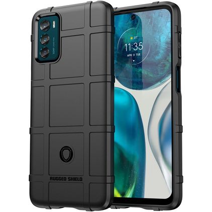 Mobigear Rugged Shield Coque Motorola Moto G42 Coque arrière en TPU Souple Anti-Chocs - Noir