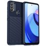 Mobigear Groove Coque Motorola Moto E30 Coque arrière en TPU Souple - Bleu