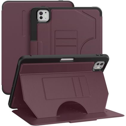 Mobigear Magnetic Folio iPad Pro 11 pouces (2025) Étui + Porte-stylet - Violet