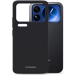 Mobilize Rubber Gelly Coque Xiaomi 17 Pro Coque arrière en TPU Souple - Noir