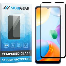 Mobigear Premium Xiaomi Redmi 10C Verre trempé Protection d'écran - Compatible Coque - Noir
