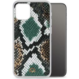 Mobilize Magnet Gelly Coque iPhone 12 Mini Coque arrière en TPU Souple Anti-Chocs - Green Snake