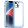 Mobigear Crystal Coque iPhone 15 Plus Coque arrière Rigide - Transparent / Bleu