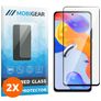 Mobigear Premium Xiaomi Redmi Note 11 Pro 4G Verre trempé Protection d'écran - Compatible Coque - Noir (Lot de 2)