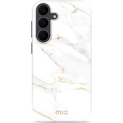 MIO Coque Samsung Galaxy S25 FE MagSafe Coque arrière Rigide - White Marble