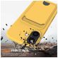 Mobigear Lanyard Card iPhone 17 Coque avec cordon en Silicone et Porte-Cartes - Jaune