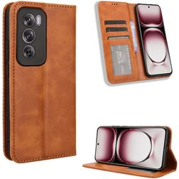 Mobigear Sensation Housse OPPO Reno 12 Pro Etui Porte-Monnaie - Marron
