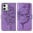 Mobigear Butterfly Housse Motorola Moto G54 Etui Porte-Monnaie - Violet