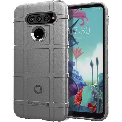 Mobigear Rugged Shield Coque LG K51s Coque arrière en TPU Souple Anti-Chocs - Gris