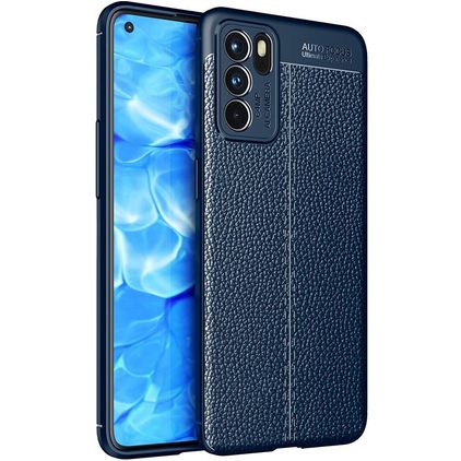 Mobigear Luxury OPPO Reno 6 5G TPU souple Coque arrière - Bleu