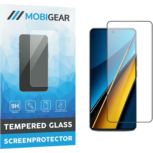 Mobigear Premium POCO X6 Verre trempé Protection d'écran - Compatible coque - Noir