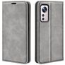 Mobigear Retro Slim Housse Xiaomi 12 Pro Etui Porte-Monnaie - Gris