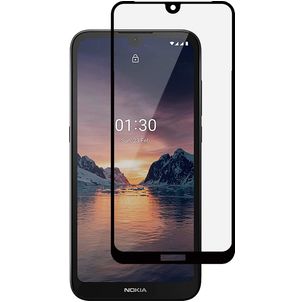 Mobigear Premium Nokia 1.3 Verre trempé Protection d'écran - Compatible Coque - Noir
