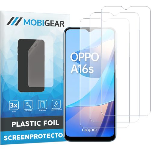 Mobigear OPPO A16s Protection d'écran Film - Compatible coque (Lot de 3)