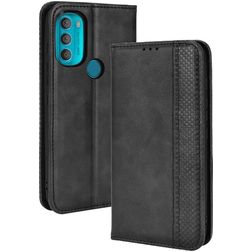 Mobigear Sensation Housse Motorola Moto G71 5G Etui Porte-Monnaie - Noir