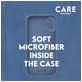 CARE by PanzerGlass Fashionable Coque iPhone 16 MagSafe Coque arrière en Silicone - Bleu
