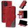 Mobigear Rhombus iPhone 12 Pro Étui Portefeuille - Rouge